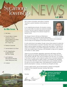 Icon of Sycamore Township Fall Newsletter 2011